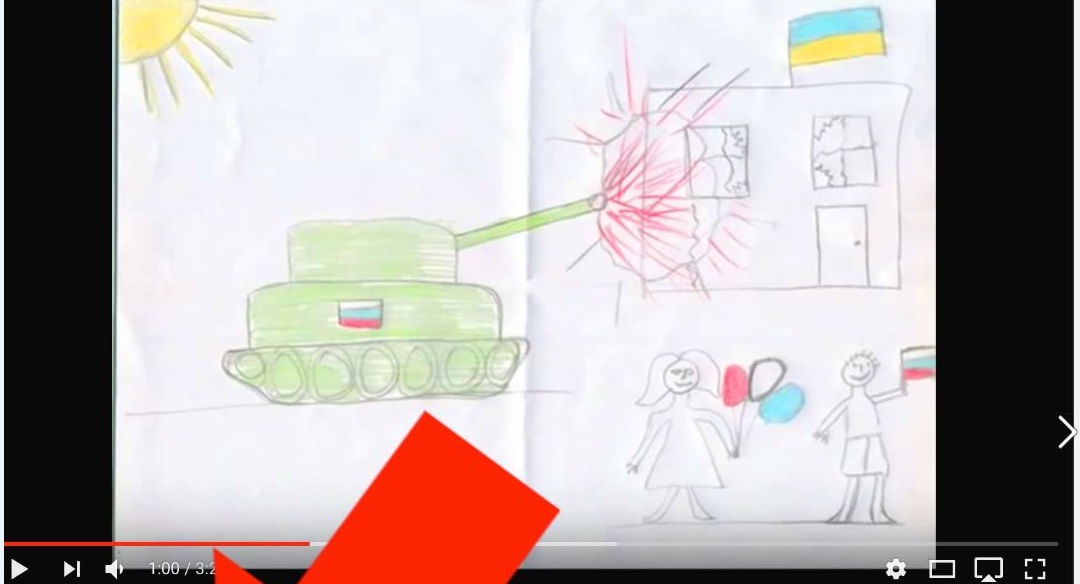 Просто шокирующее видео найдено в Сети: рисунки детей из России 2012 года. Ах, да, не забывайте только, что это именно мы фашисты