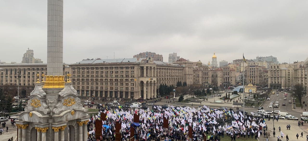Митинг SaveФОП на Майдане в Киеве: охрана Рады, Кабмина и ОП усилена – фото и видео