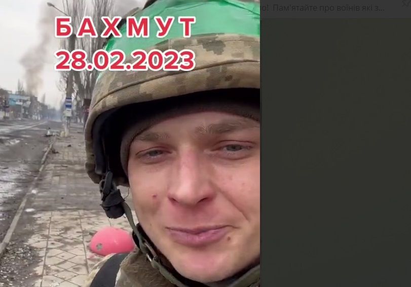 Український солдат записав відео з Бахмуту й одним словом висловив усе, що думає про Путіна