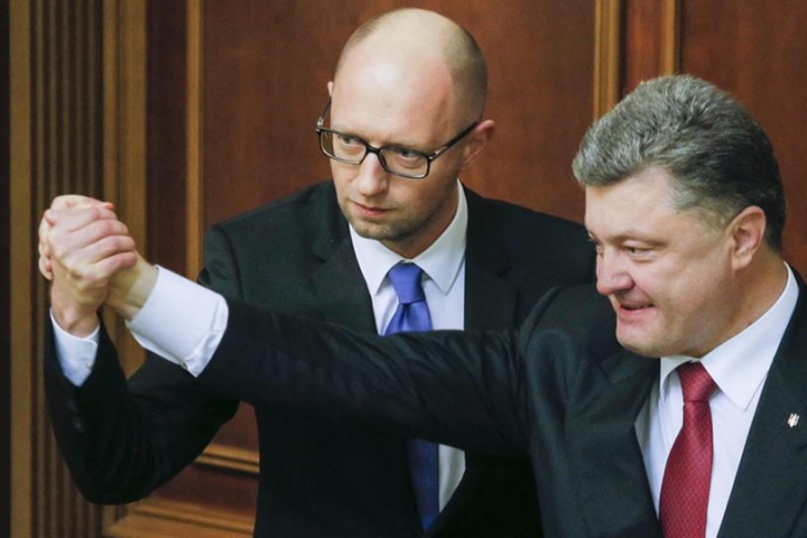 Давайте жить дружно: Байден убеждает Порошенко и Яценюка работать вместе на благо украинцев