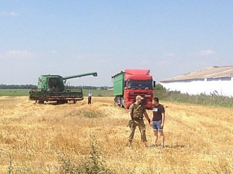 В Николаевской области фермер нанял 40 вооруженных людей, чтобы не делиться урожаем пшеницы со своим компаньоном