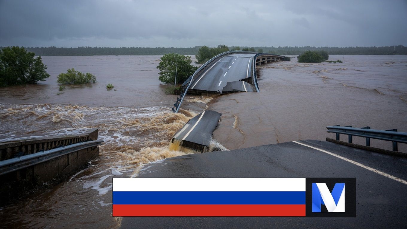 На юге России погодный апокалипсис: потопы сносят мосты и дороги, счет убытков на миллиарды