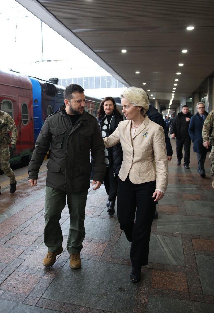 Зеленский встретил на вокзале: с чем в Киев приехала президент Еврокомиссии