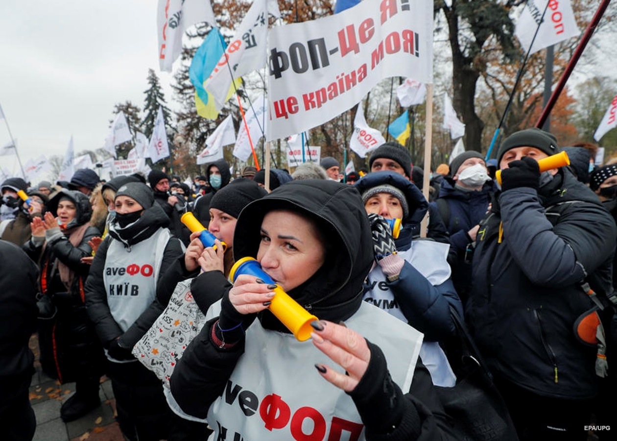 В Сети пояснили, кто стоит за протестами ФОПов на Майдане