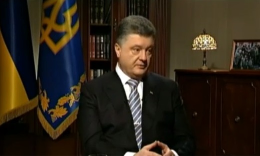 Видео-трансляция интервью Петра Порошенко