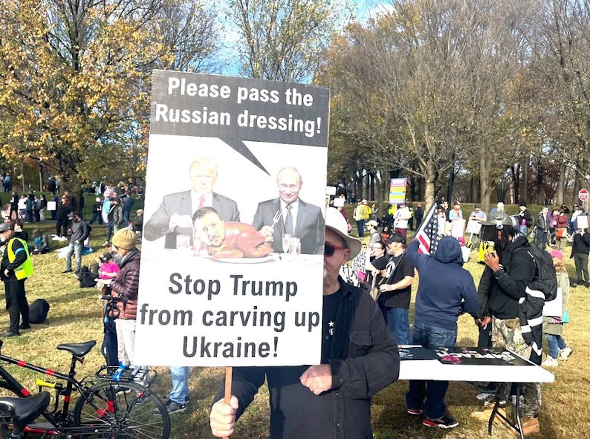 Соединенные Штаты вышли на протест против "плана капитуляции" Украины