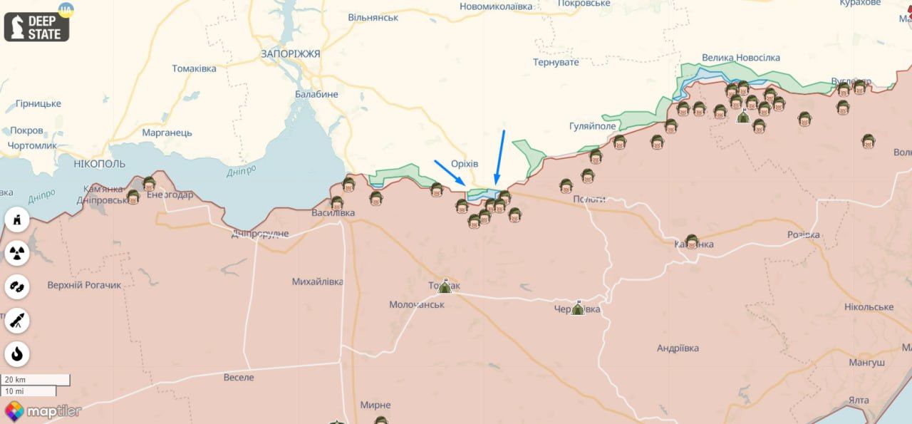 ВСУ продвинулись вглубь фронта до 2 км на Бердянском направлении – СМИ