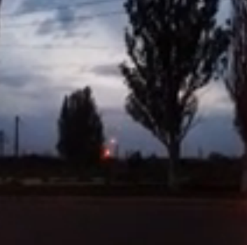 Житель Горловки заснял стрельбу "Града"