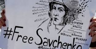 Акция в поддержку Савченко: митингующие отправились к посольству России в Киеве
