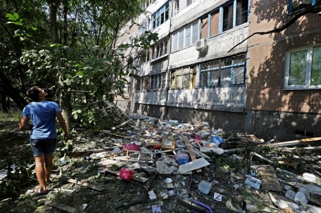 В Донецке взрывом полностью уничтожен дом в Куйбышевском районе, - администрация