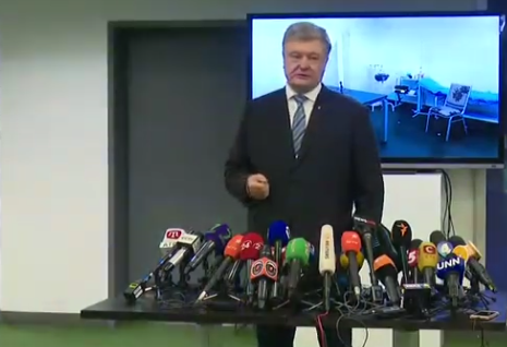 "Я пришел - тебя нет", - Порошенко сдал анализы на НСК "Олимпийском", однако Зеленский там не появился 