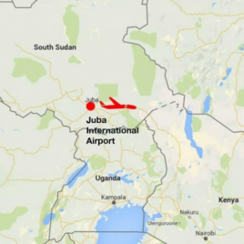 Опубликованы первые фото с места крушения Ан-12 в Южном Судане