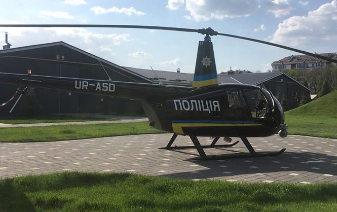 Впервые для охраны правопорядка на "Евровидении" Национальной полицией использован уникальный вертолет – видео