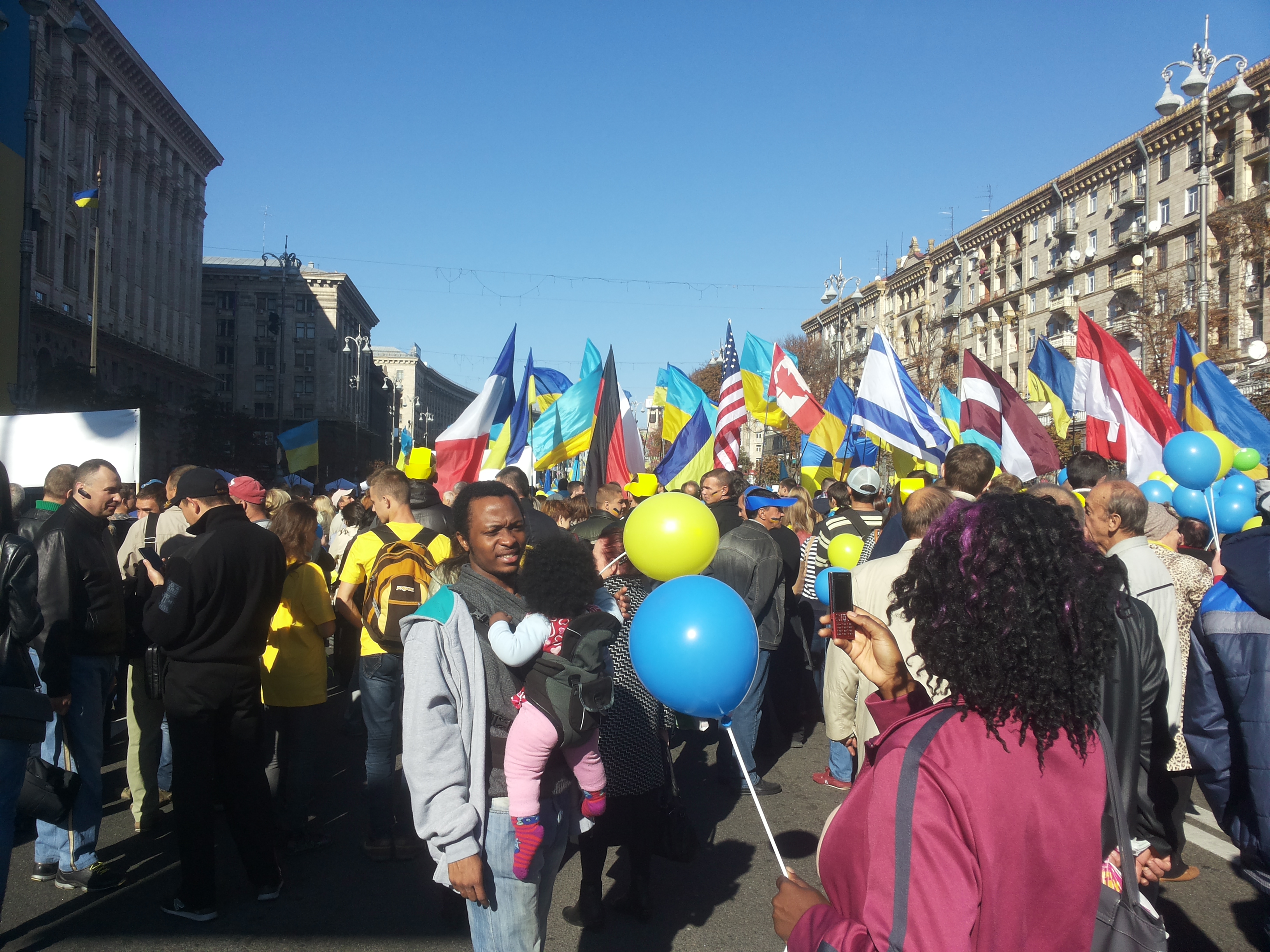Пять тысяч жителей Киева вышли на Марш мира