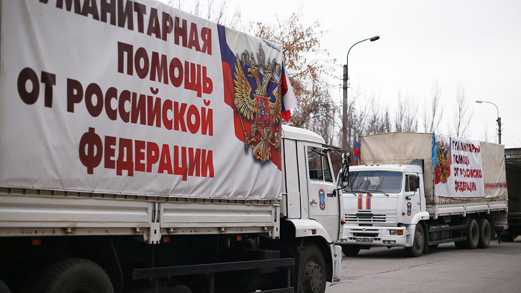 Россия перебросила на Донбасс странную военную технику под видом гуманитарного конвоя