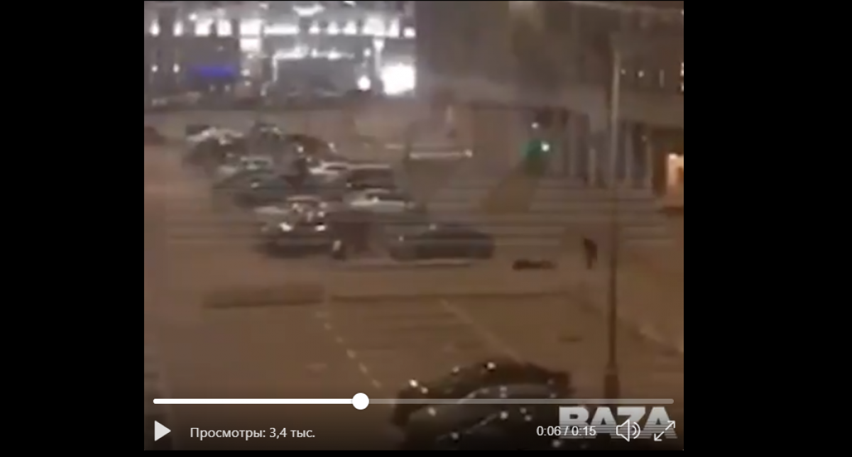 Появилось видео, как расстреляли российских силовиков у здания ФСБ: стреляли в спину
