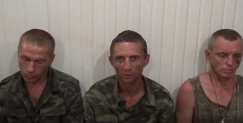 СБУ впервые показала лица восьмерых задержанных под Мариуполем боевиков