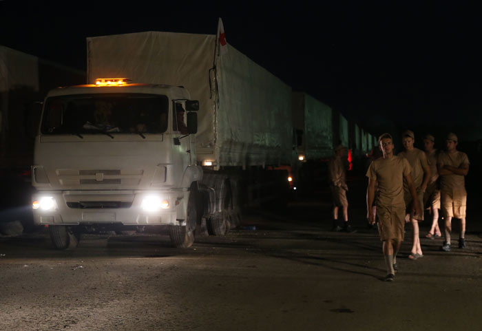 Как выглядит караван гуманитарной миссии РФ для юго-востока Украины