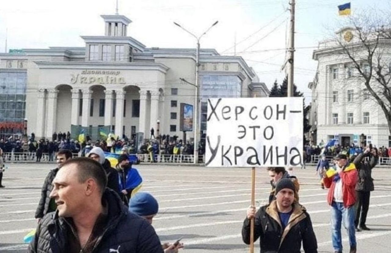 Украинцы в Херсоне "благодарят" пропагандистов за оккупацию: "Это только начало"