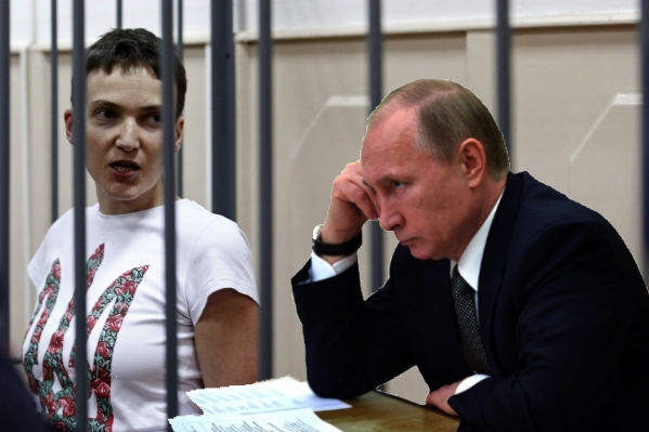 Чтобы объяснить освобождение Савченко, у Путина устроили циничный спектакль с вдовами убитых на Донбассе журналистов
