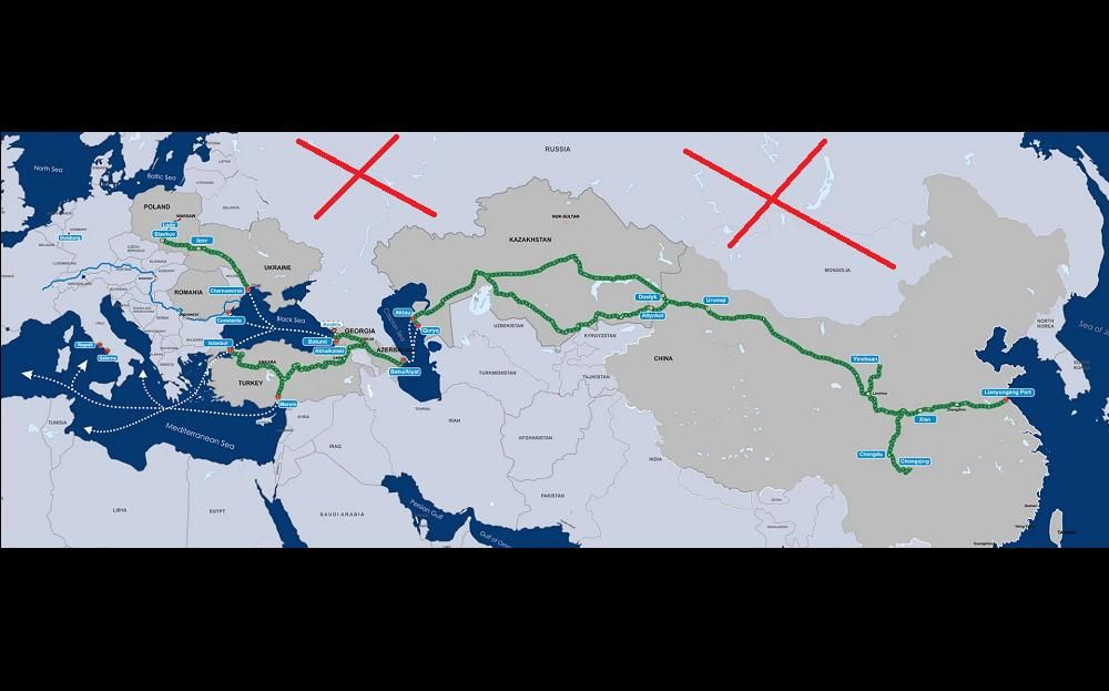 Китай отправляет грузы в Европу через Казахстан, российский маршрут из-за санкций "умирает" - СМИ