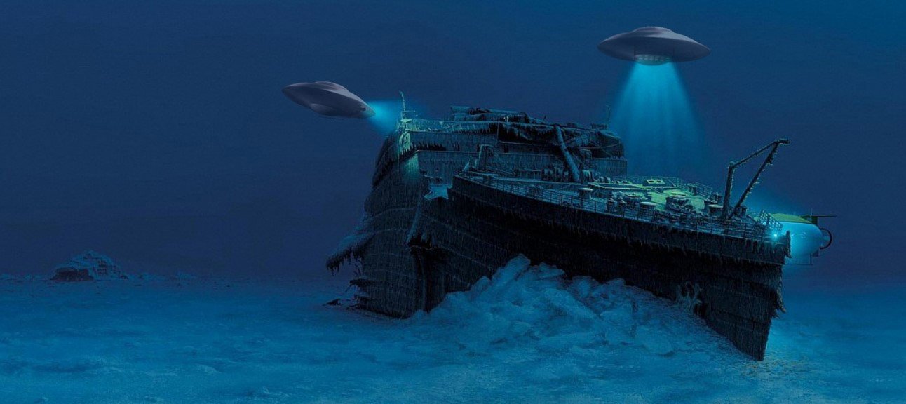 ʺТитаникʺ потопили пришельцы, которые построили с корпуса прочную подводную базу, невидимую для человечества 