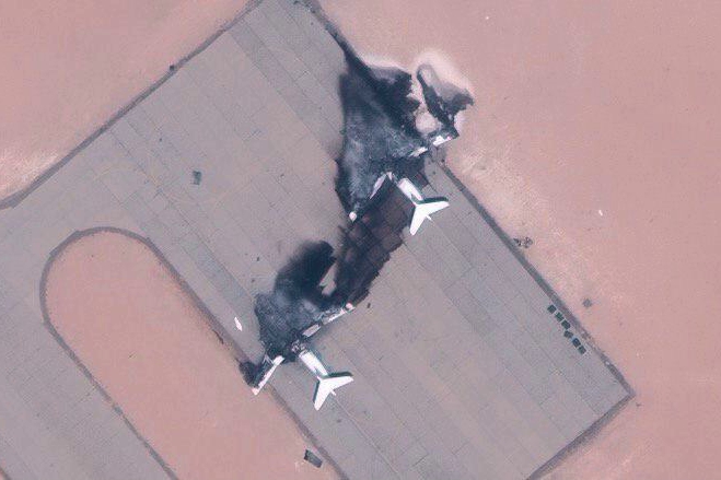 ​Спутник ЕС снял украинские Ил-76, разбитые в Ливии ракетными ударами: громкие подробности
