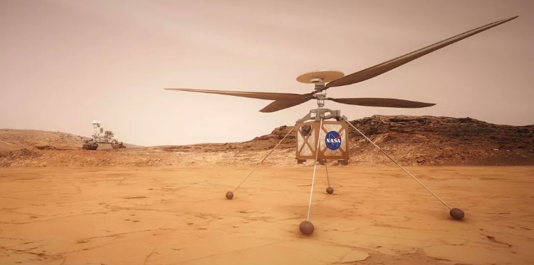 Вертолет для миссии Mars 2020 успешно прошел летные испытания - невероятные кадры