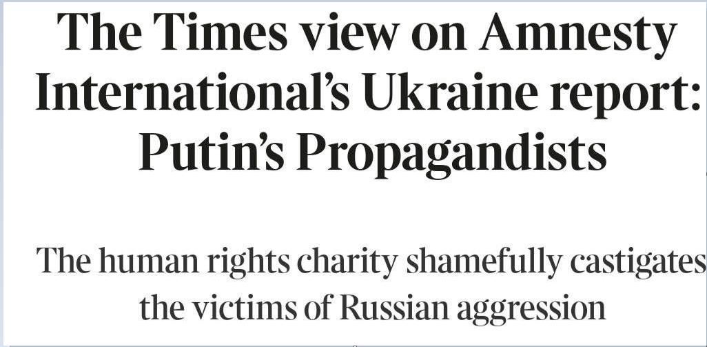 СМИ поймали Amnesty International на "пропутинской" позиции по войне в Украине и "мягкости" к фашизму