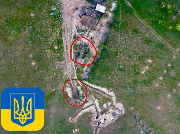Эксклюзивные кадры мощного  удара ВСУ по позициям "ДНР": попадания легли прямо в блиндаж боевиков