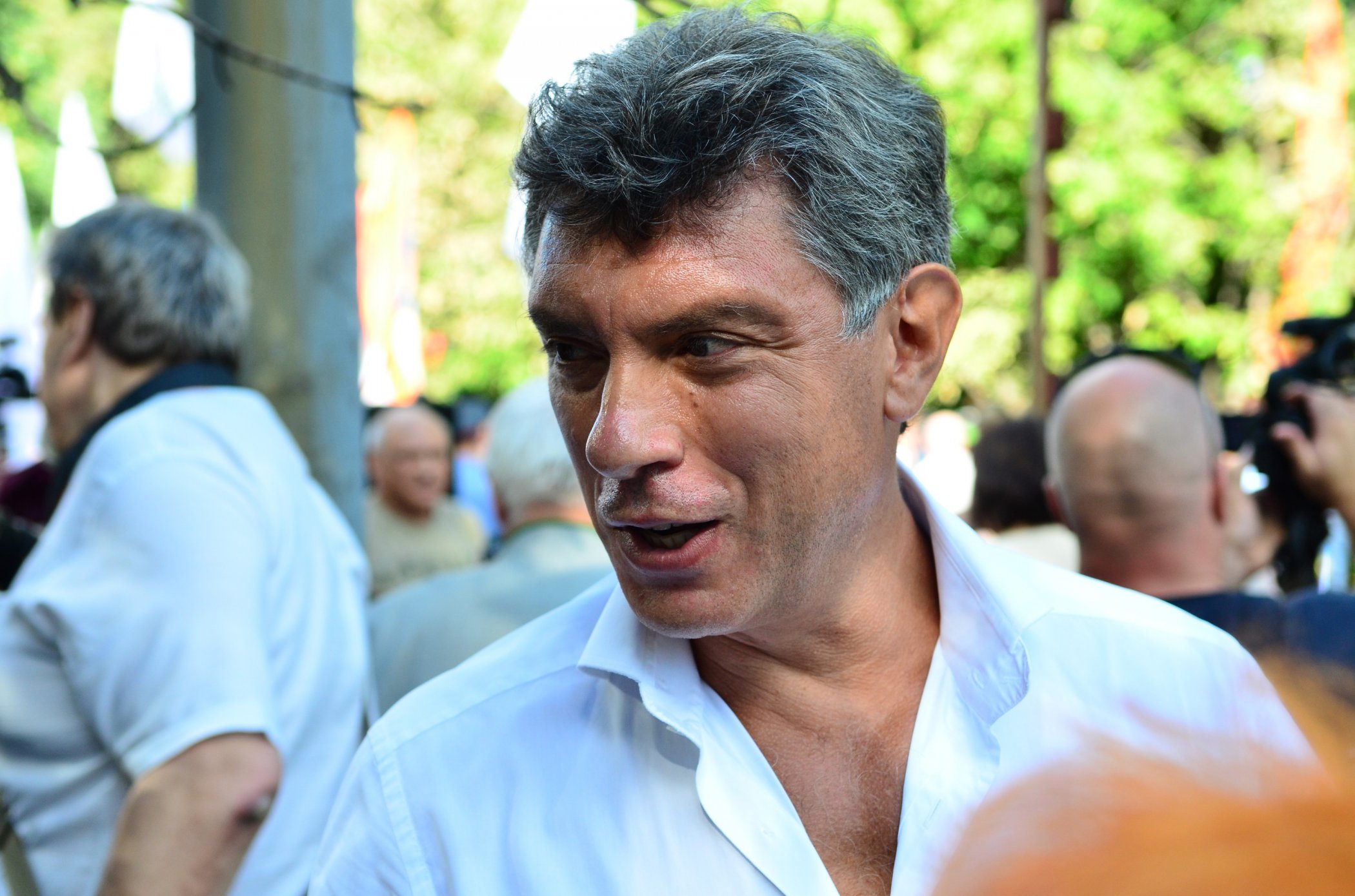 Борис Немцов на "Марше мира": Вопрос войны и мира - это вопрос численности людей против войны