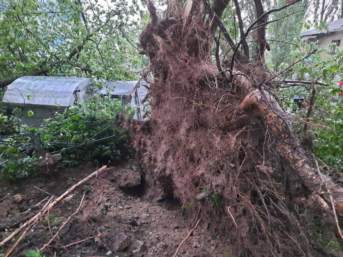 Погодный "апокалипсис" в Киеве и области: ураган срывает крыши, падают деревья, пропал свет
