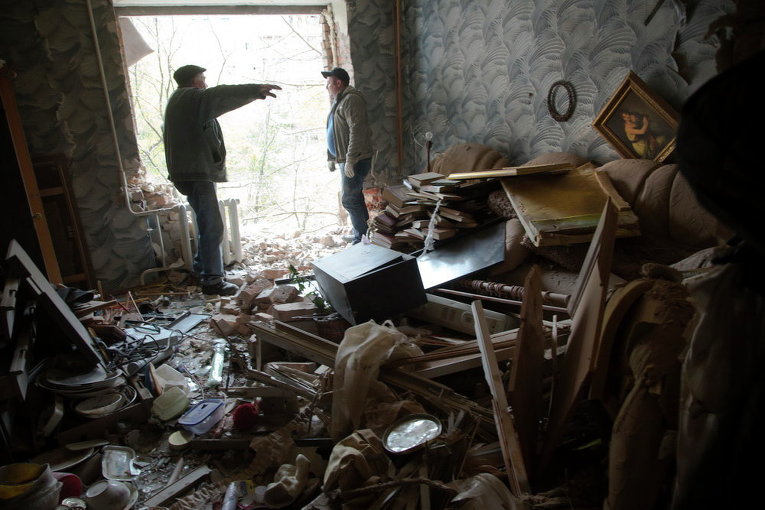 Как выглядят дома Киевского района Донецка после обстрела