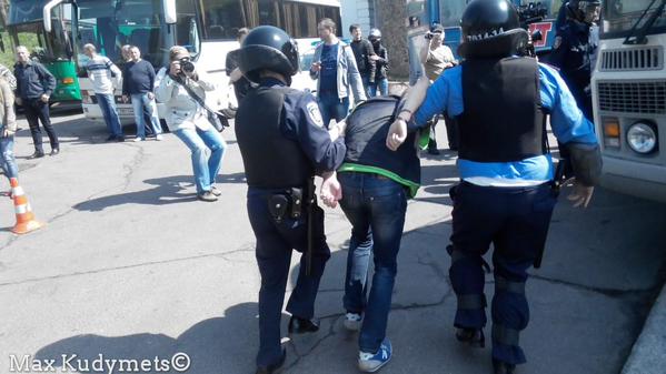 Столкновения в Киеве на митинге КПУ