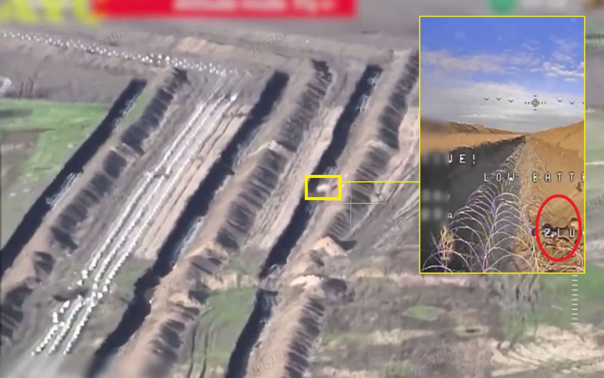 ​На відео потрапив момент, як росіяни невдало штурмують укріплення ЗСУ з колючим дротом