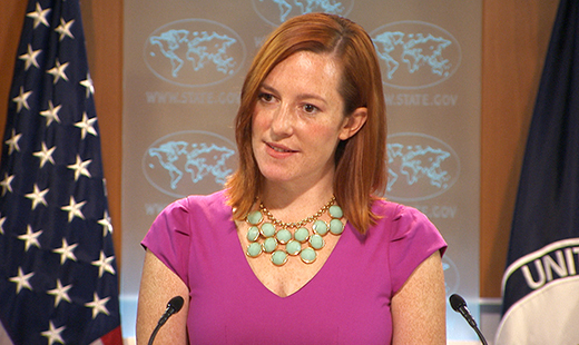 Псаки: Россия подрывает мирные процессы своими учениями в украинском Крыму