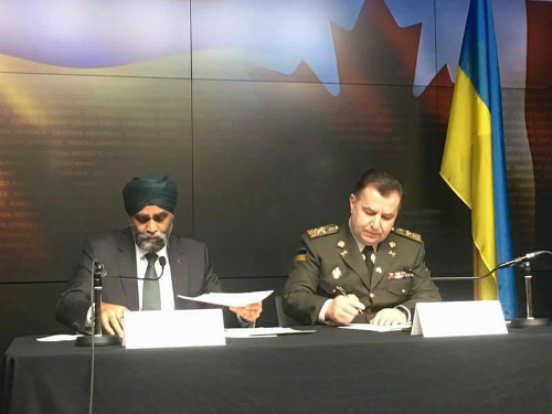 Произошло знаковое событие: Украина подписала с Канадой оборонительное соглашение