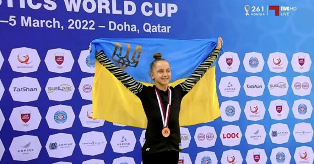 Украинская гимнастка Батрона отказалась подниматься на пьедестал с россиянками