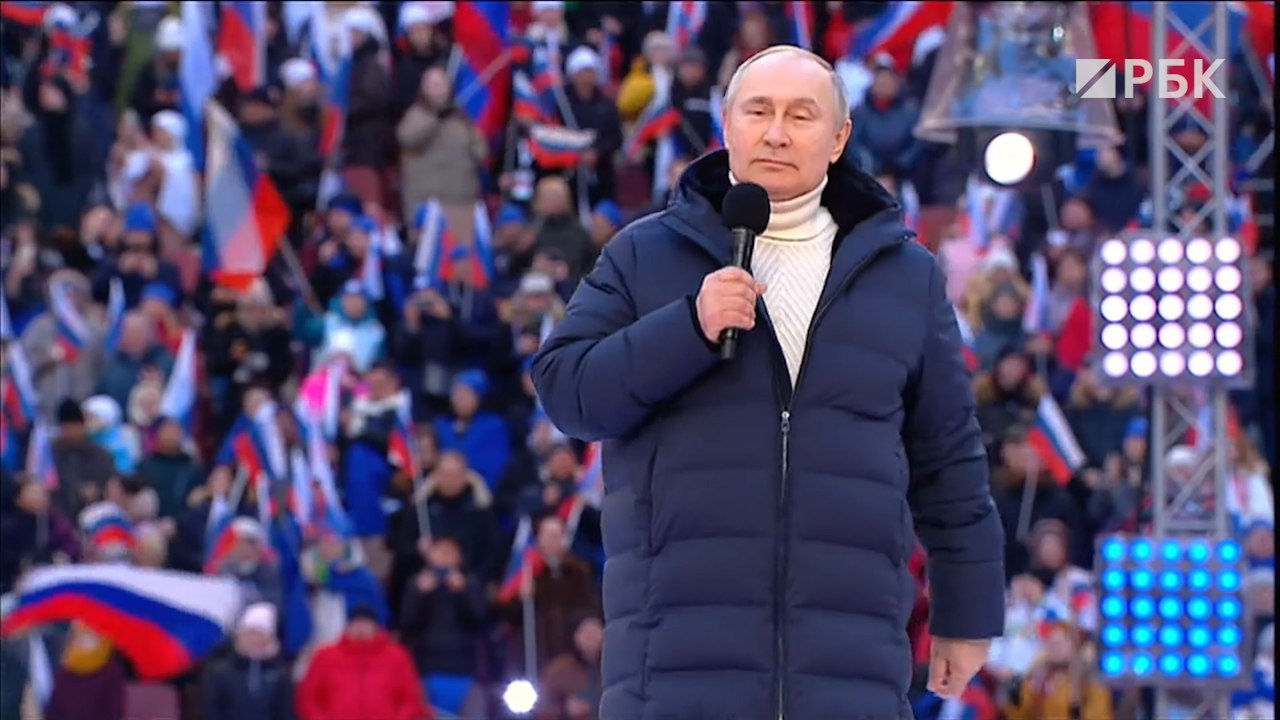 ​В выступлении Путина в Москве использовали кадры массовки 2021 года