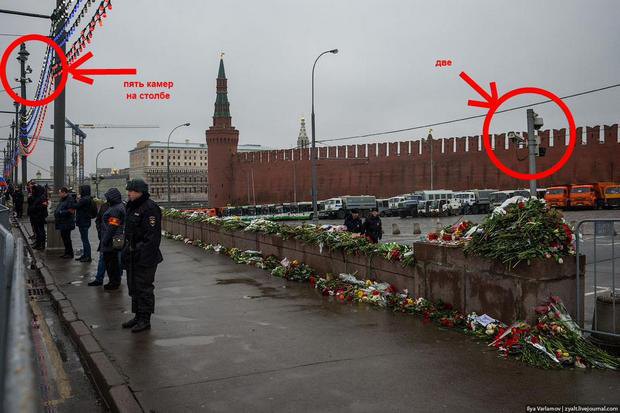 Камеры около Кремля в момент убийства Немцова были отключены