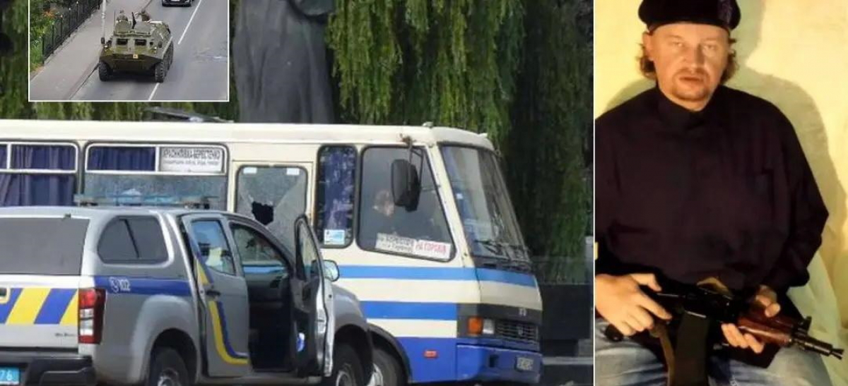 Захват заложников в Луцке: террорист Максим Плохой бросил гранату в окно автобуса, ситуация накалилась 