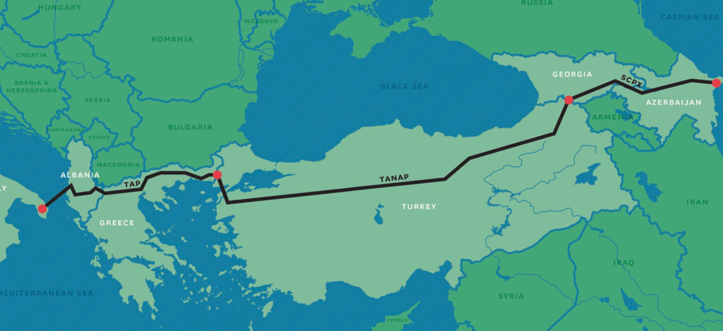 Россия проиграла схватку Азербайджану за рынок в ЕС: газопровод TAP ввели в эксплуатацию раньше, "Газпром" проигрывает