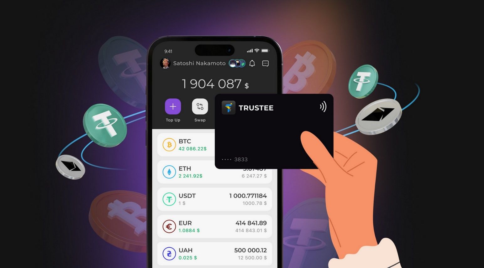 Trustee Plus: європейська платіжна картка від головного криптогаманця України