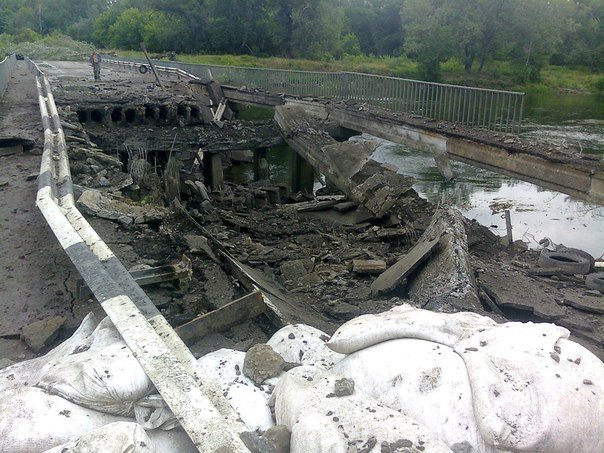 ​Мост через Северский Донец в Станицу взорван, - Москаль
