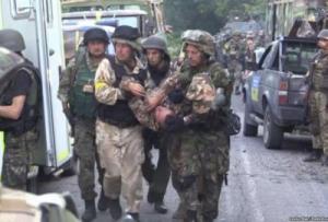 Во время боя в Красногоровке ранены двое бойцов АТО