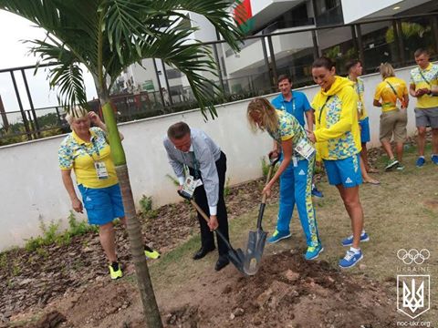 "Чтобы память об Украине в Бразилии была еще сильнее": украинские олимпийцы посадили символичное дерево в олимпийской деревне
