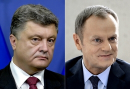 Порошенко попросил президента Европейского Совета "повлиять" на стороны Минских соглашений