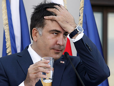 Саакашвили эмоционально прокомментировал запрет на критику Кабмина Яценюка