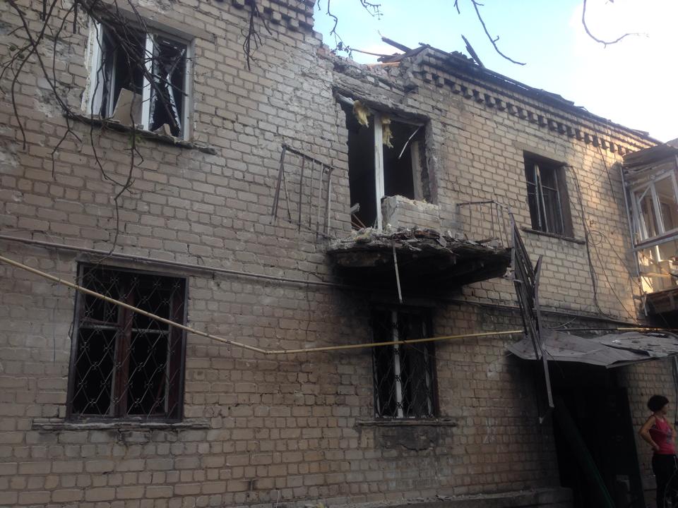 В результате боев в Донецке Путиловка практически стерта с лица земли