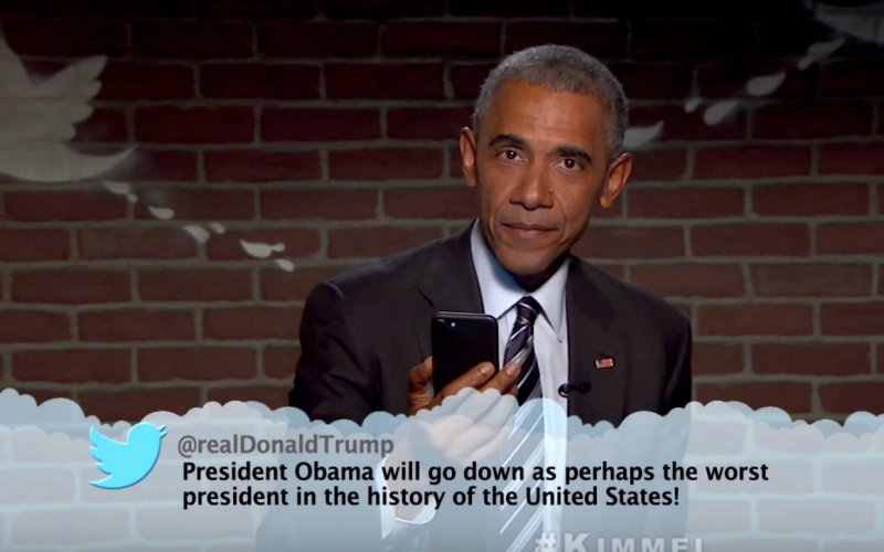 "Во всяком случае, я войду в историю как президент США", – Обама иронично ответил на критику Трампа и потроллил его в Twitter (кадры)